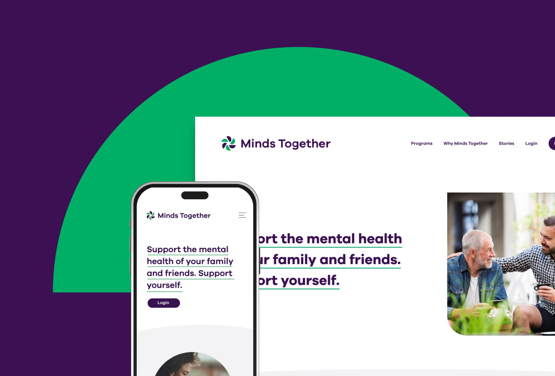 Picture of Minds Together website