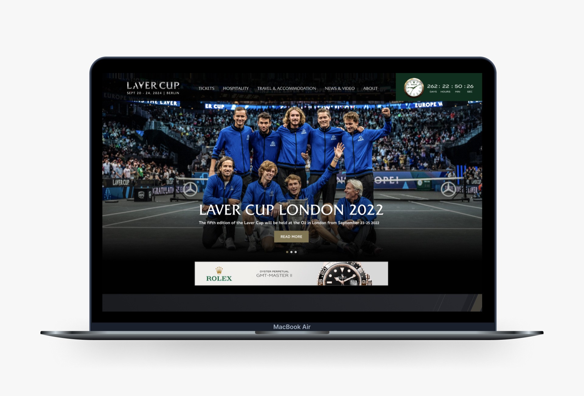 Pic of Laver Cup website