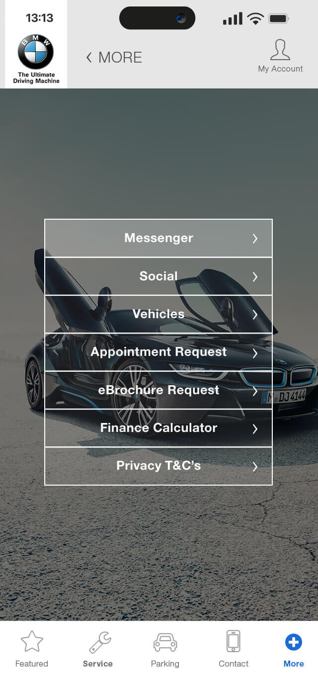 Pic of BMW app