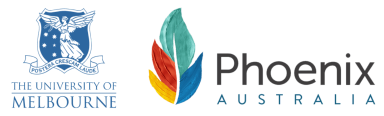 Phoenix Australia and University of Melbourne logo