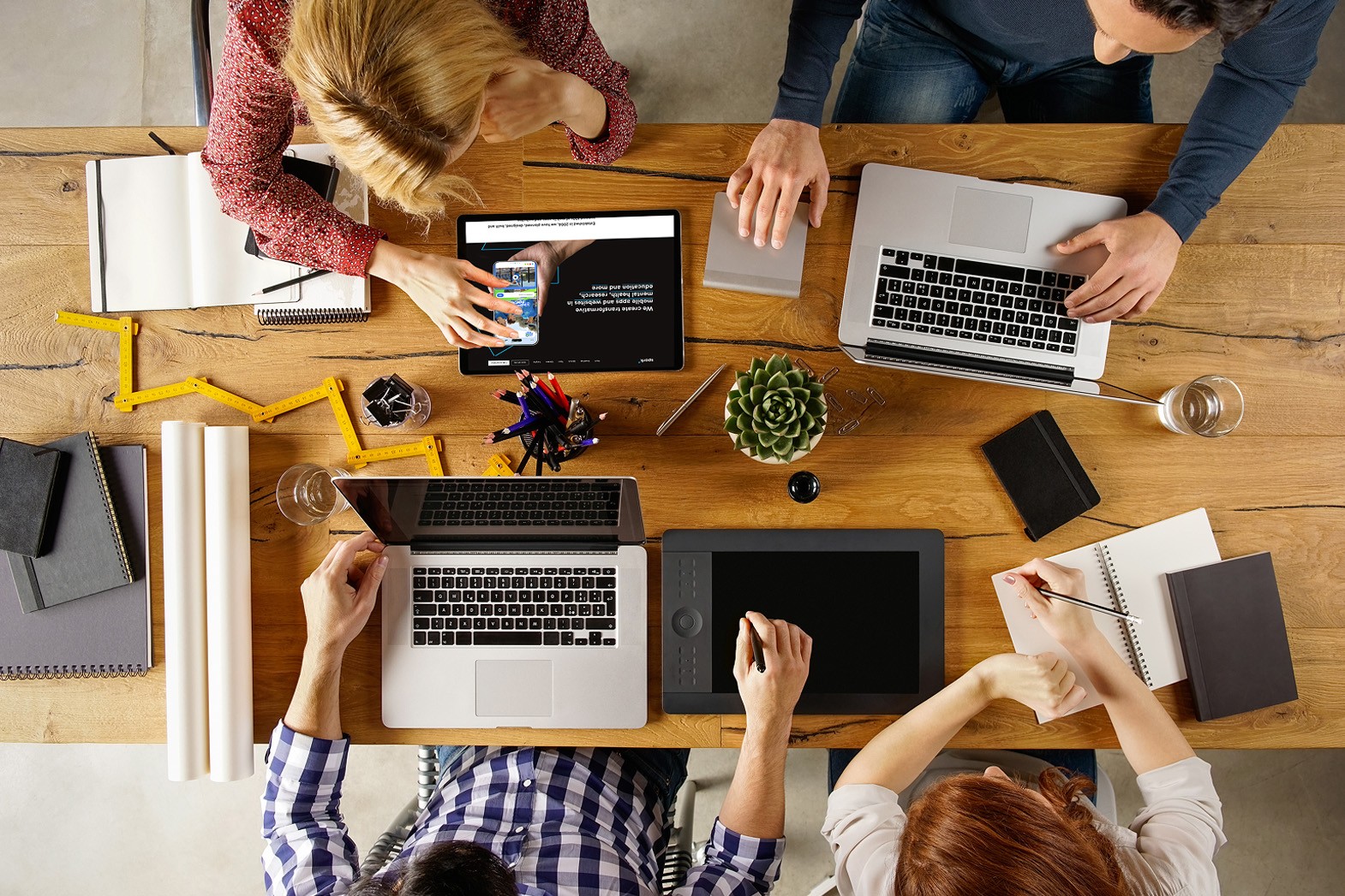 Digital producer on ipad